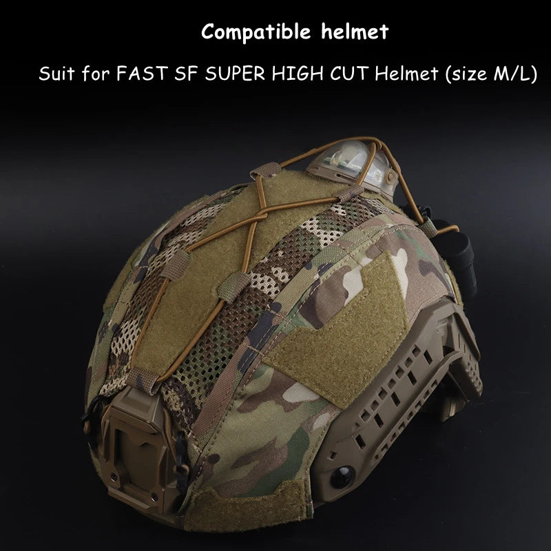 Tactical Helmets Cover for FAST SF SUPER HIGH CUT Breathable Outdoor Paintball Shooting Airsoft Helmet Accessories