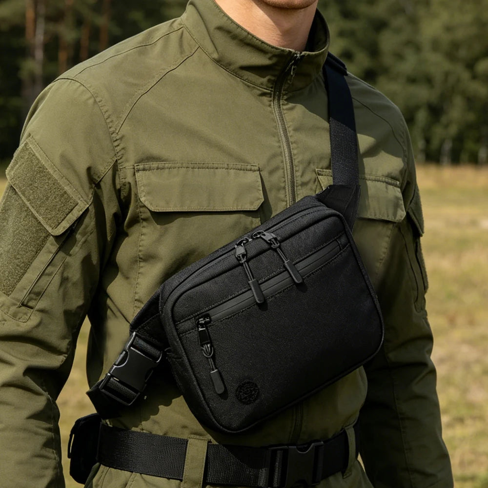 Hunting Gun Bag Waist Pack With Gun Holster Tactical Concealed Carry Outdoor Shooting Sports Handgun Case Storage Pouch For Men