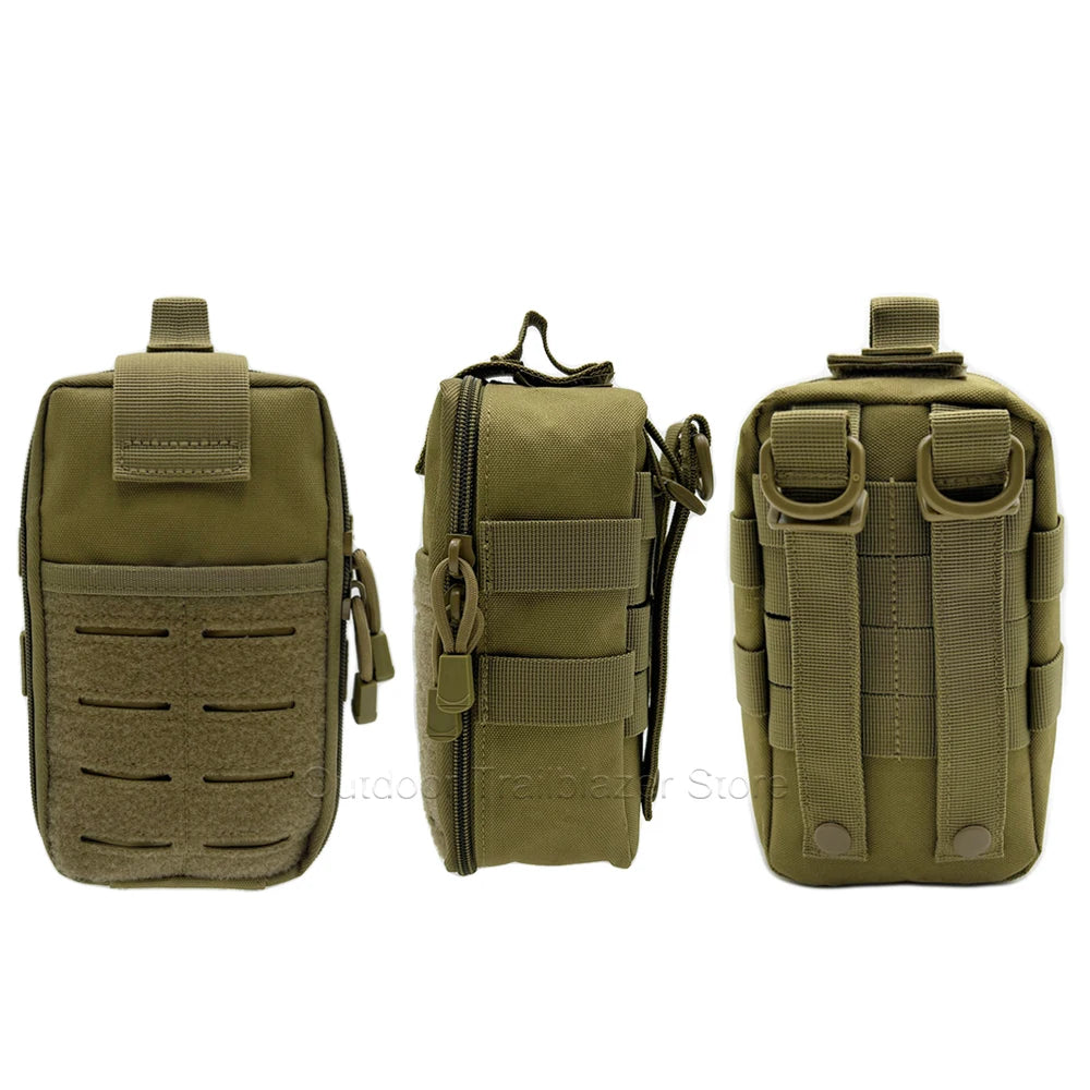 Tactical Molle Utility Waist Bag 600D Nylon Medical First Aid Bag Outdoor Survival EDC Tool Kit Camping Hunting Accessories