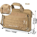 Tactical Gun Case Shooting Range Bag Hunting Accessories Molle System Magazines Lockable Compartment Multiple Pockets Laptop