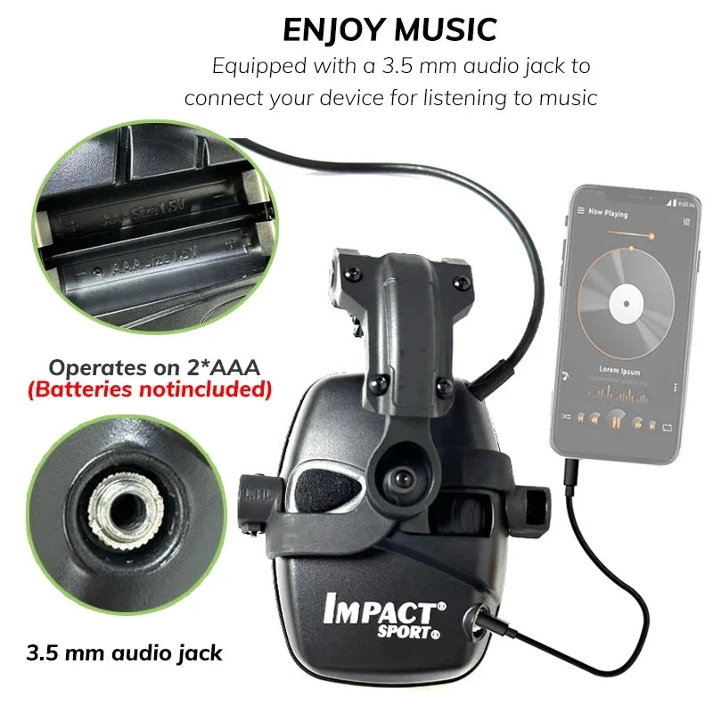 Tactical Hunting Shooting Earmuffs HL Electronic Hearing Protection Active Noise Reduction Headphones