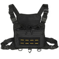 Tactical Chest Admin Bag with Triple Mag Pouch Running Chest Bag Utility Chest Pack Rig Pouch Medical EDC Gadgets Organizer Bag
