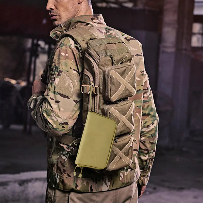 Tactical Pistol Bag Case for GL 17 19 Beretta M9 Universal Gun Bag Holster with Magazine Holder Shockproof Padded Protector