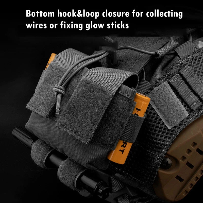 Tactical Helmet Battery Pouch MK2 Battery Pack Helmet Counterweight Pack Outdoor Airsoft Hunting FAST Helmet Accessories