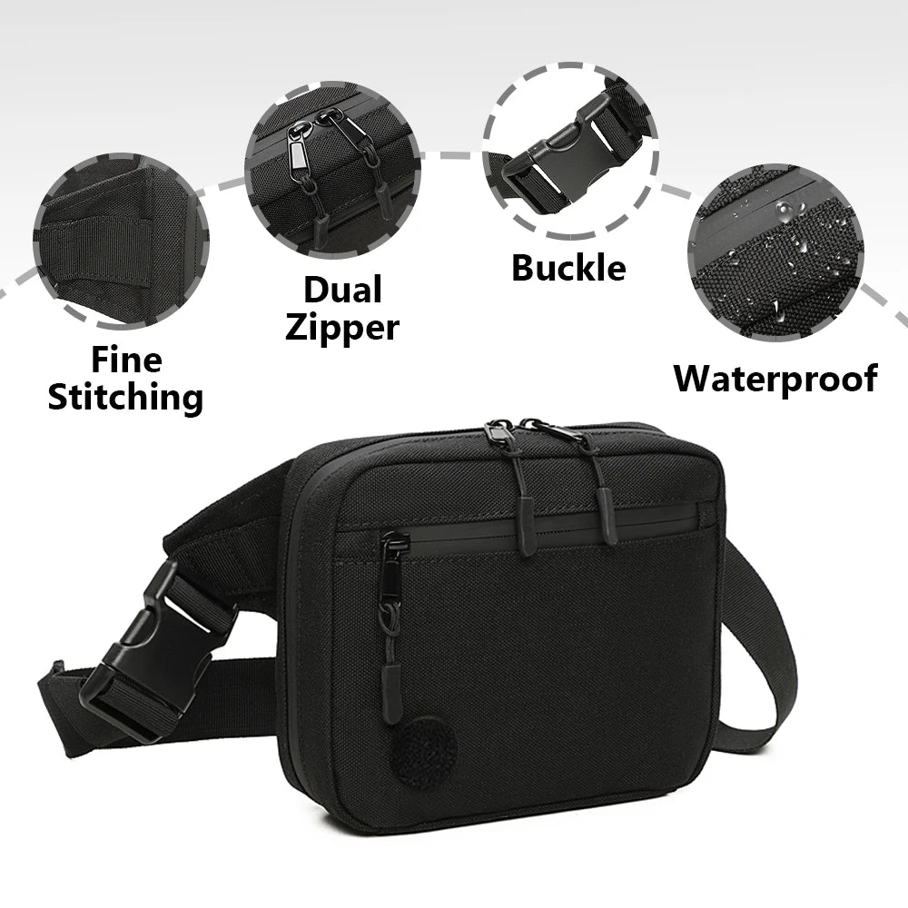 Hunting Gun Bag Waist Pack With Gun Holster Tactical Concealed Carry Outdoor Shooting Sports Handgun Case Storage Pouch For Men