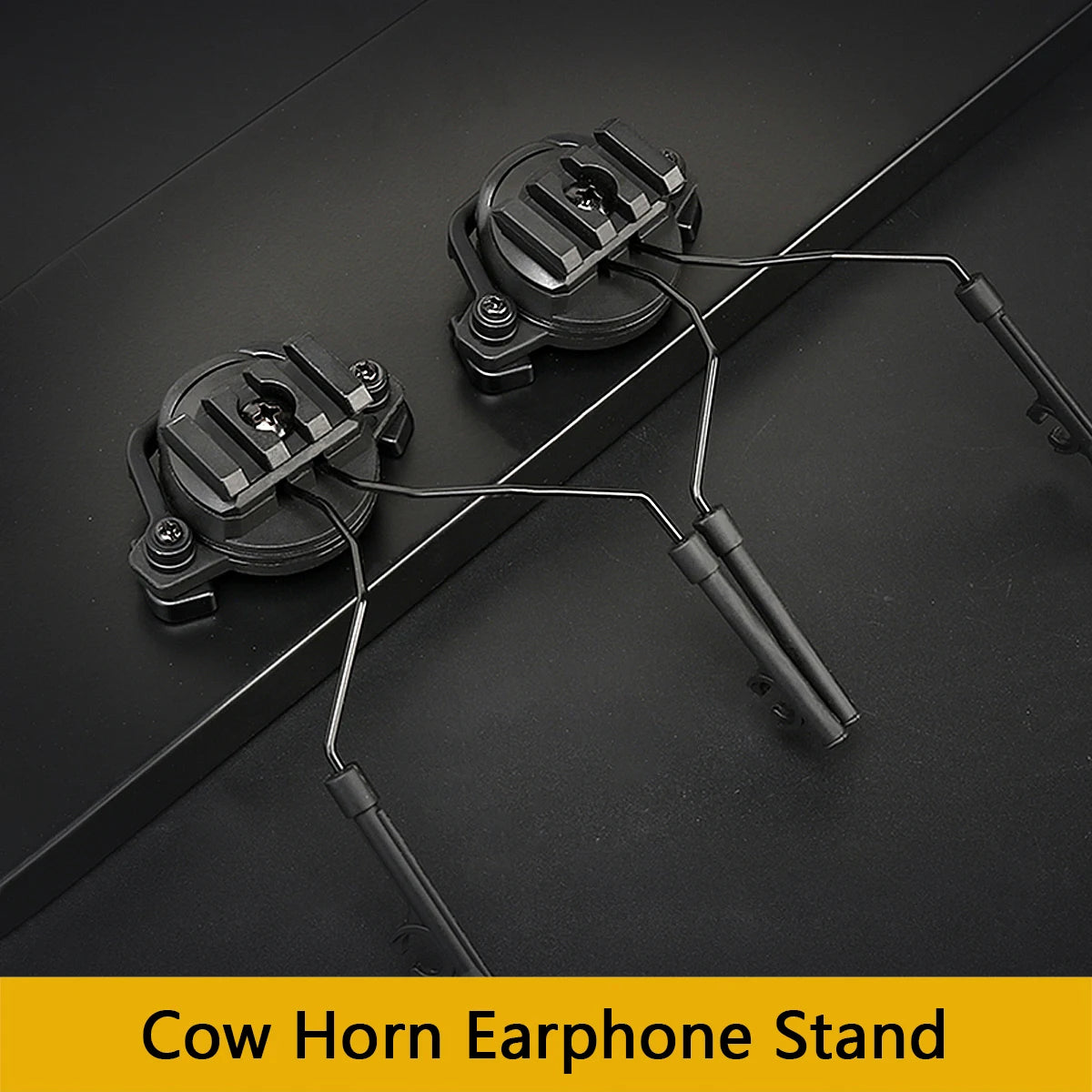 Tactical Rail Mounts Headset Fast Helmet Rail Adapter Headset Holder Shooting 360 Rotation Airsoft Helmet Rail Bracket