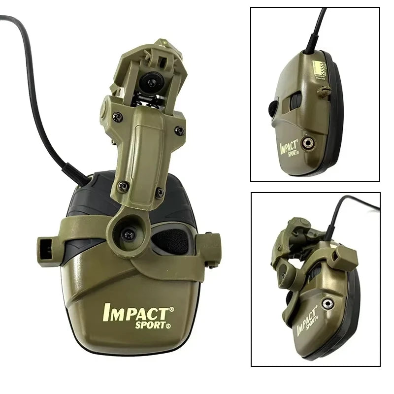 Tactical Hearing Protectors Active Shooting Earphone for Hunting Electronic Hearing Protection Active Noise Reduction Earmuff