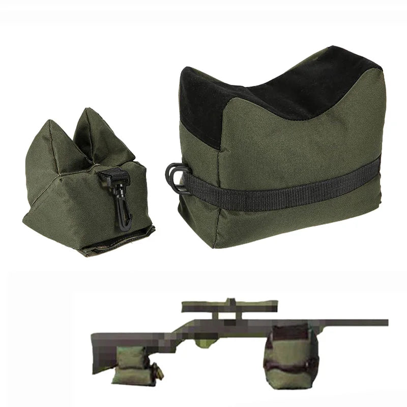 Tactical Front & Rear Bag Long Gun Support Sandbag Unfilled Sand Shooting Target Stand Bag Hunting Accessories