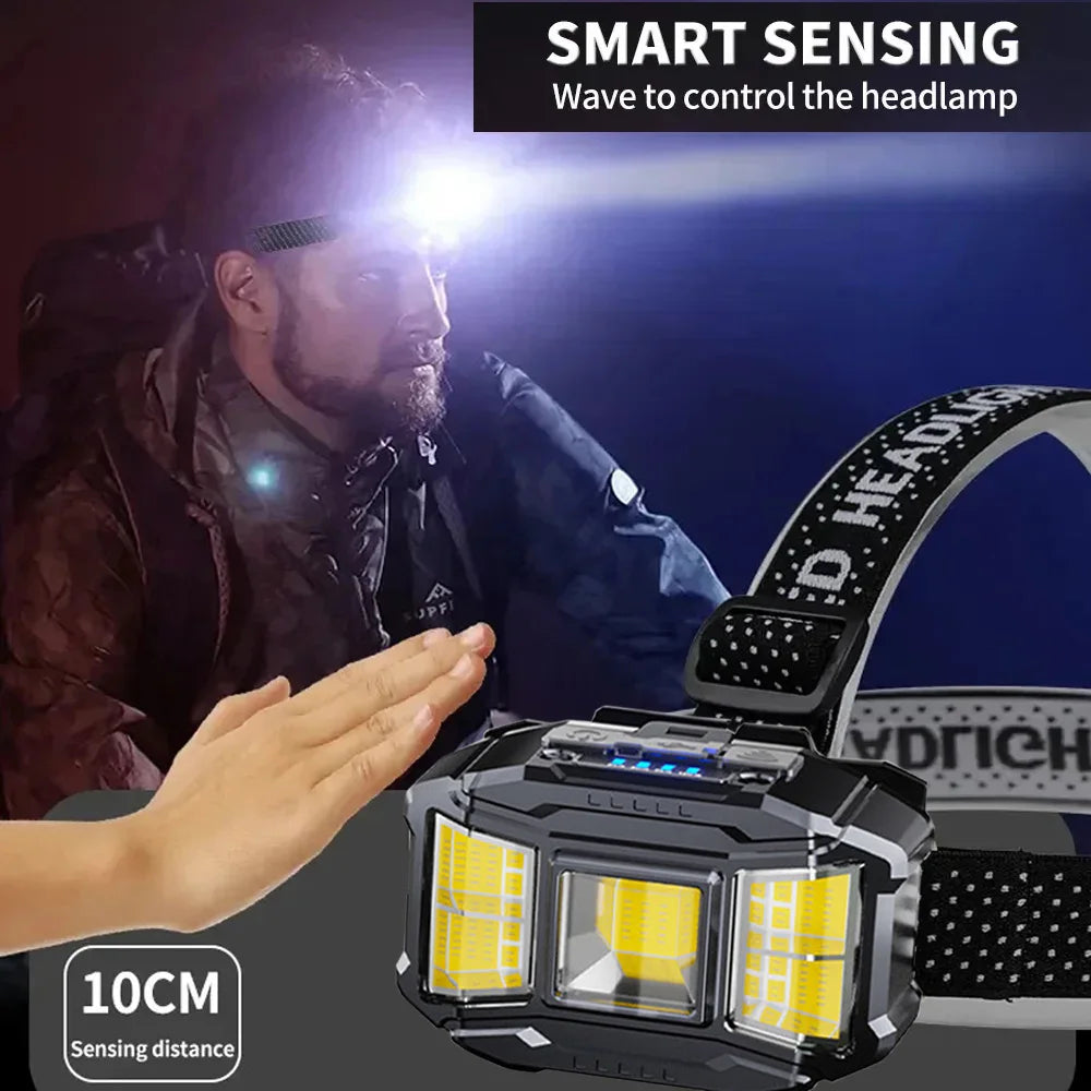 Tactical FAST MICH Helmet Light Signal Lamp USB Rechargeable Waterproof Headlamp for Hunting Fishing