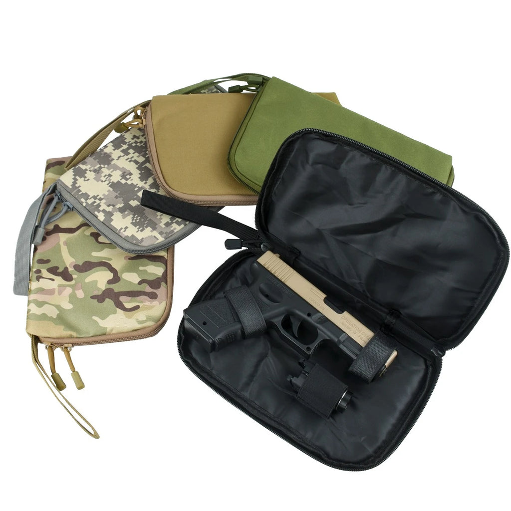 Concealed Carry Handgun Case Portable Pistol Bag Fit 1911 G17 G19 Magazine Pouch Outdoor Hunting Protective Gun Holster