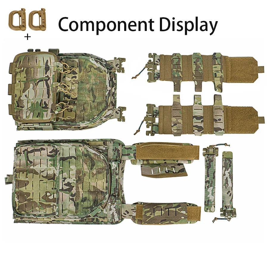 Outdoor multifunctional quick release vest, hunting clothing can be matched with storage bag by oneself