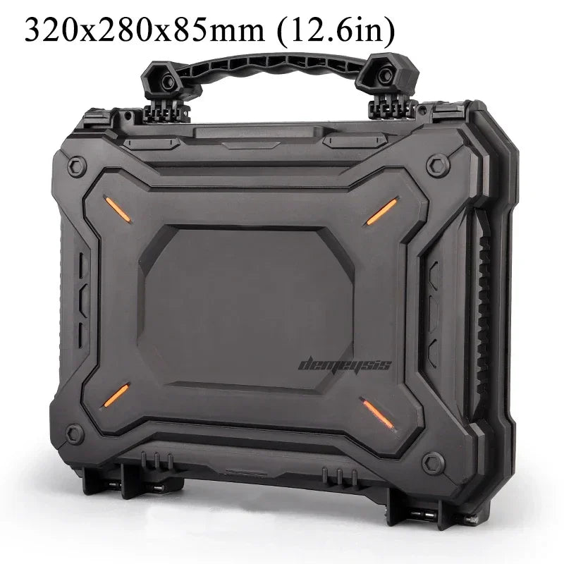 Tactical Pistol Case for GL Hard Shell Box with Padded Foam Lining for Outdoor Hunting Shooting Storage Safety Lock Boxes