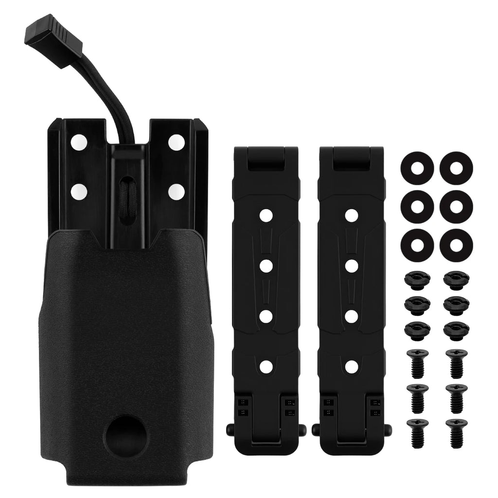 Tactical Radio Holster for Motorola APX 6000-8000 Series Radio Carry Holder Case Pouch with Molle Clips Attaches Vest Belt Packs