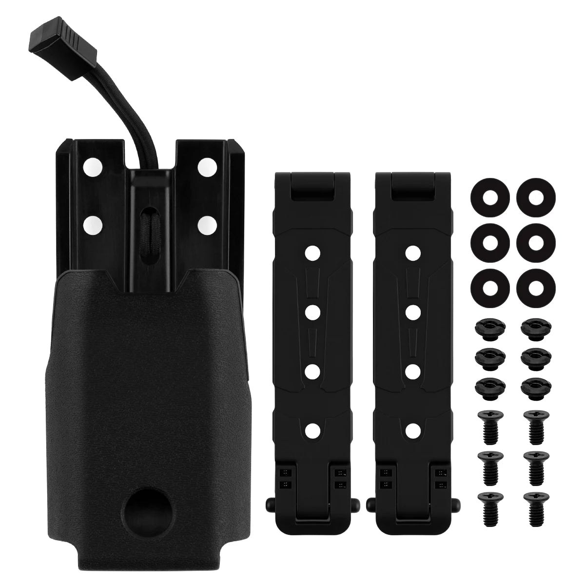 Tactical Radio Holster for Motorola APX 6000-8000 Series Radio Carry Holder Case Pouch with Molle Clips Attaches Vest Belt Packs