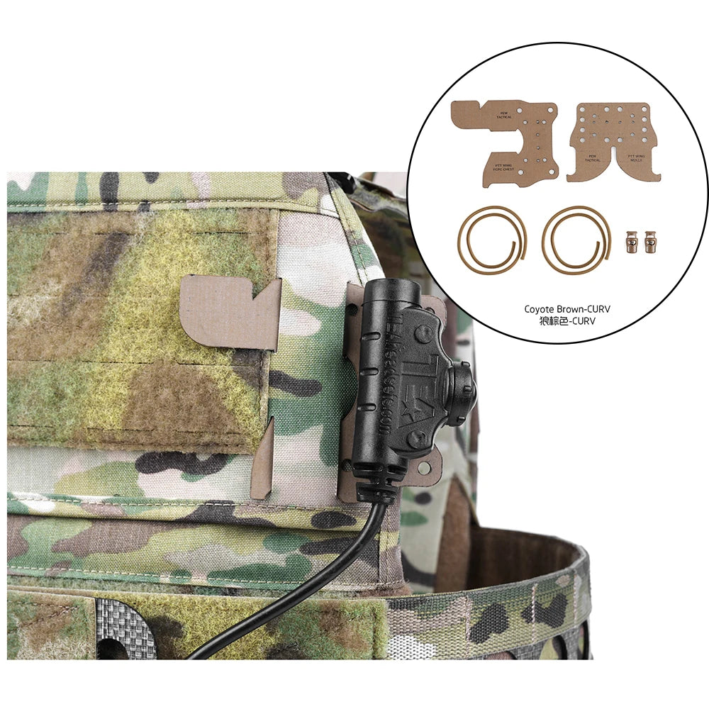 PEW TACTICAL PTT WING KIT FERRO Style Mounting Plate CURV Plate