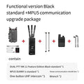 All-metal CNC Refined Version MPU5 DUAL PTT Intercom Strategic Headphone Dual PTT