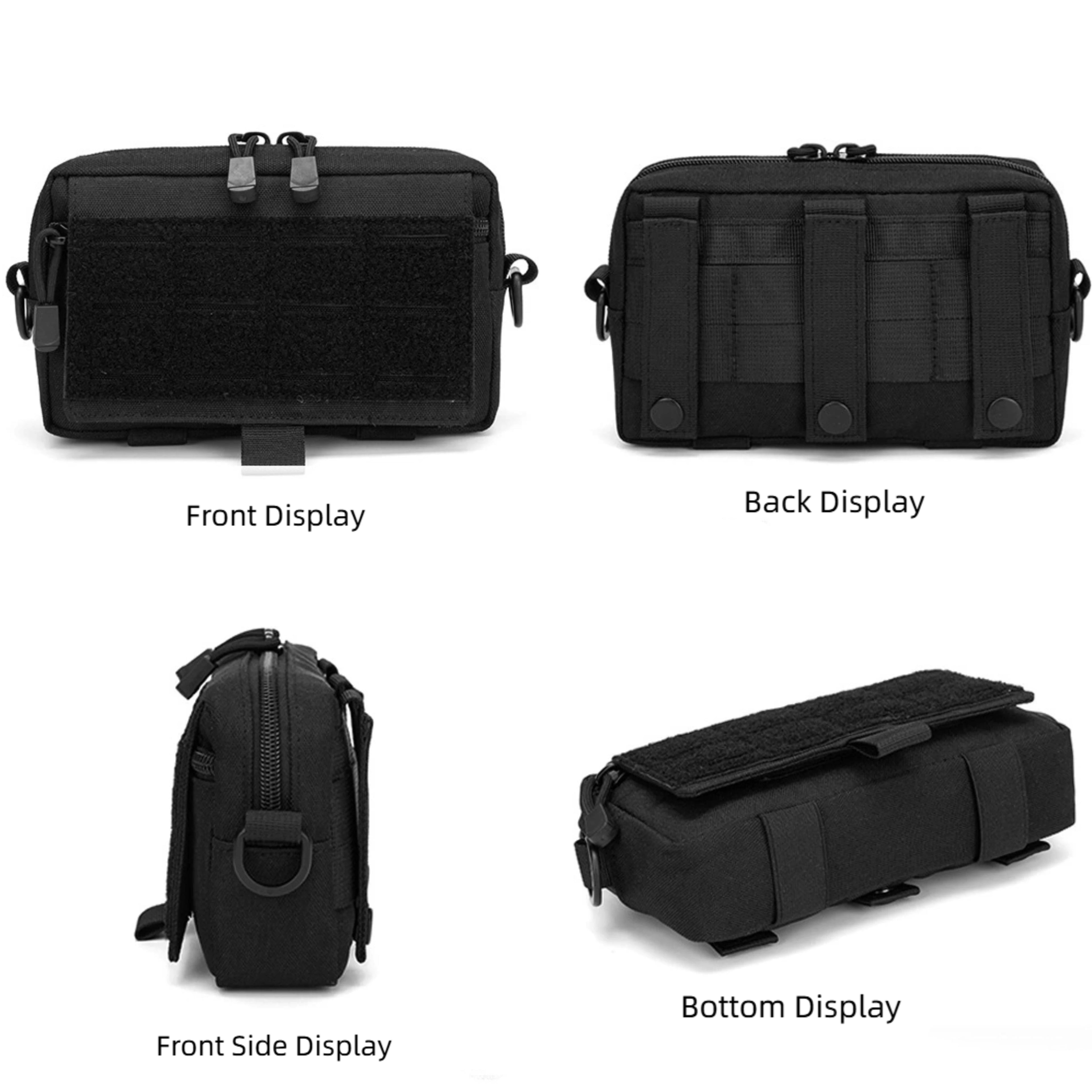 Tactical MOLLE Waist Pack - EDC Utility Pouch for Outdoor Sports & Medical Gear Storage