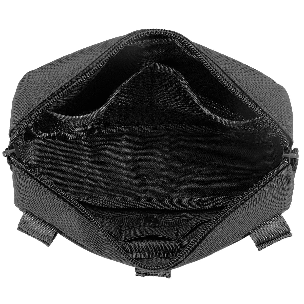 Tactical Molle Admin Pouch Utility Laser Cut EDC Tool Pouch Bag Horizontal Modular Pouches Include US Flag Patch and Keychain