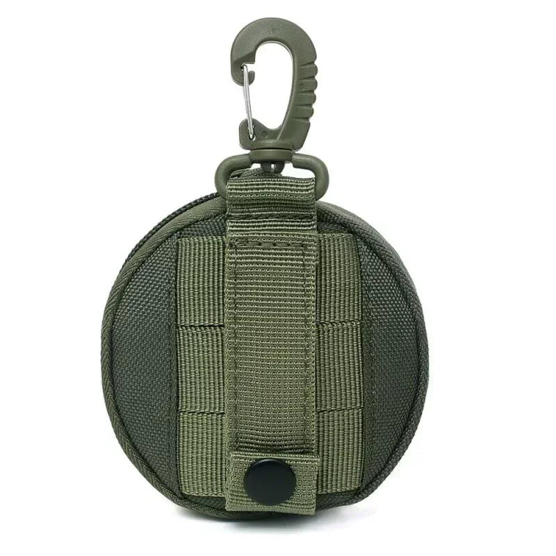 Mini EDC Tool Pouch Hunting Accessories Keychain Zipper Holder Earphone Key Wallet Coin Purses Utility Outdoor Hiking Waist Bag