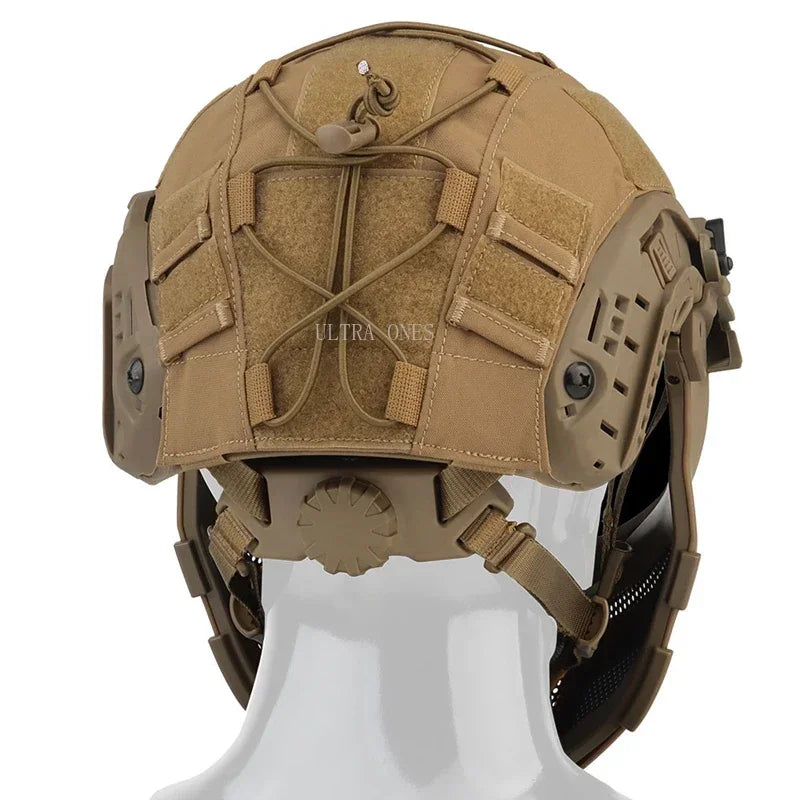 Tactical FAST Helmet Full Covered Helmets with Steel Mesh Mask / Goggles Hunting Motorcycle Cosplay Protective Gear