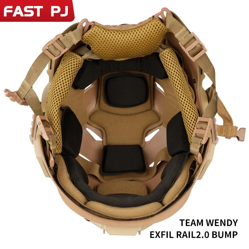 Wendy 2.0 Tactical Cycling Helmet Exf Ventilated Breathable Anti-Ballistic Dark Area Breakout War God Equipment