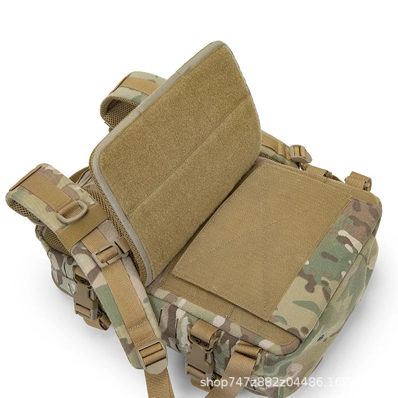 1000D Nylon Hunting Backpack Molle Plate Carrier Bag Light Weight Hiking Rucksack Compatible with Vest Sports Backpack