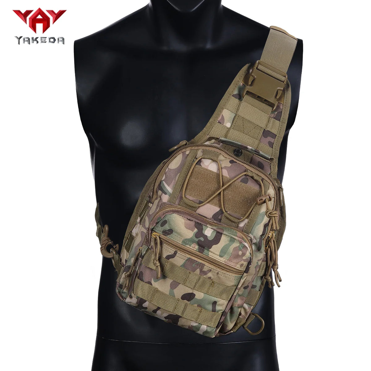 Training shoulder bag crossbody bag 900D carrying strap bag chest bag multiple pocket compartment MOLLE webbing