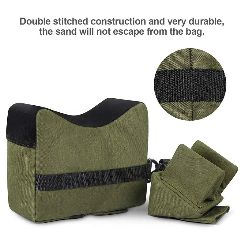 Outdoor lying ground support, fixed chin support, school sight clip, fixed bag, sandbag, hunting support bag