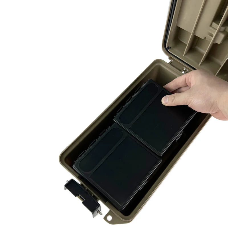 Tactical Ammo Box Combo Bulk Large Capacity Ammo Storage Box for 9mm/.223/5.56/12/20GA/.38 Super /7.62×39mm Hunting Accessories
