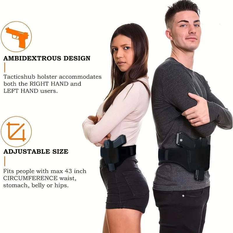 Quick Pull Shoulder Holster, Belly Band Holster For Concealed Carry Men/Women Universal, Fit 9mm, Compact, G-serise, LCP, LC9, S