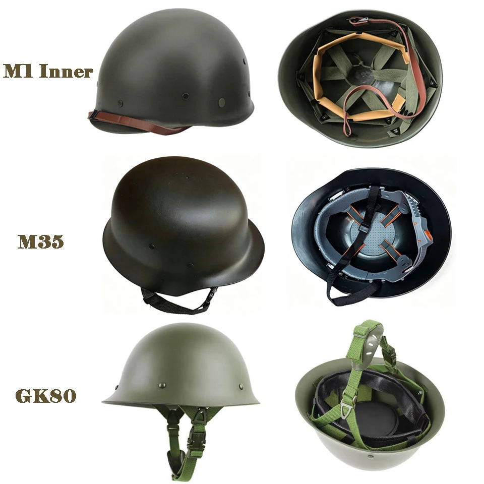 M1 Inner Helmet Single Layer Plastic/M35 Plastic/ GK80 Plastic Helmet Film and TV Props