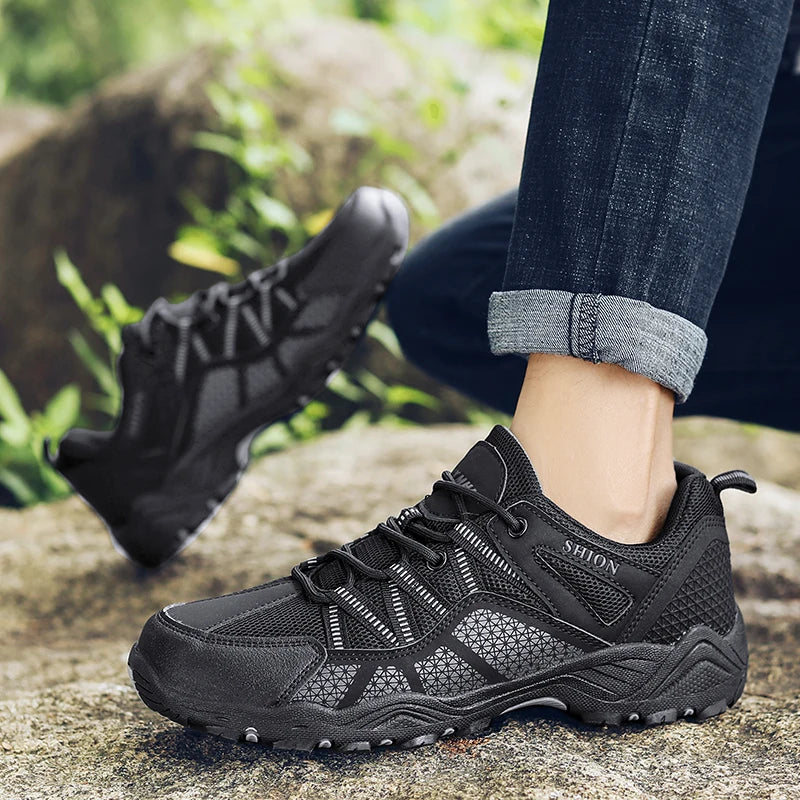 Men's Hiking Shoes Outdoor Wear-resistant Hiking Sports Shoes All-terrain Sports Shoes Men's Hiking And Hunting Tactical Shoes
