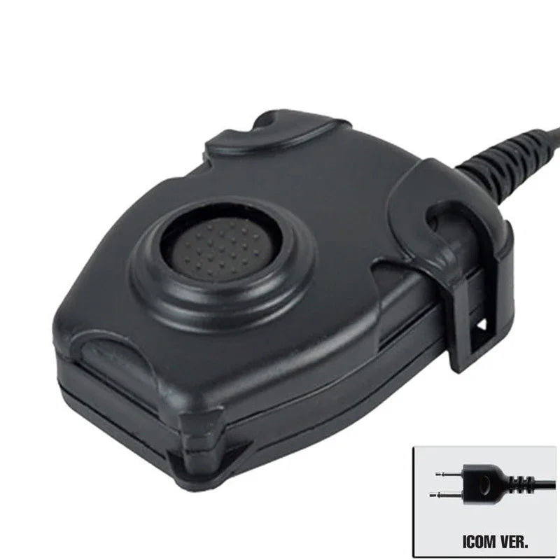 Tactical Headset PTT Adapter Cable For Z Tactical Headset ComtacII H50 MSA SORDIN H60 HD03 Kenwood Baofeng Two Way Radio
