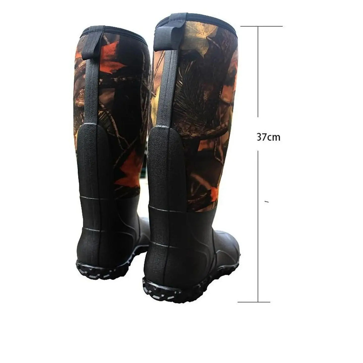 Neoprene Men's High Top Camouflage Hunting Boots Outdoor Deep Forest Rain Boots Wear-Resistant Waterproof Ice Fishing Boots
