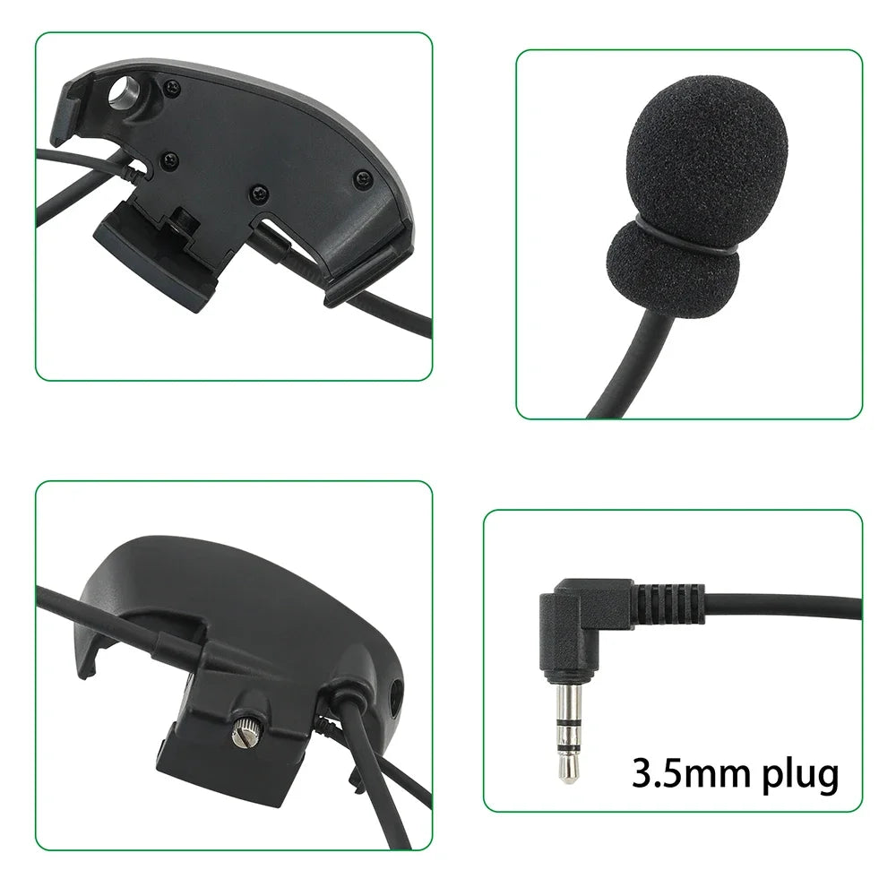 Electronic Earmuffs Convert To Communications Headset Adapter External Mic Kit for Howard Leight Impact Sport Shooting Headset