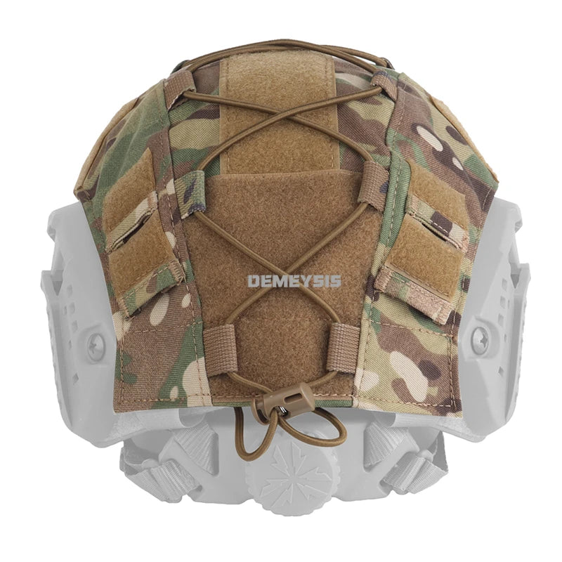 Tactical Helmet Cover for FAST Helmets  Camouflage Cloth with Hook and Loop for Outdoor Hunting Airsoft
