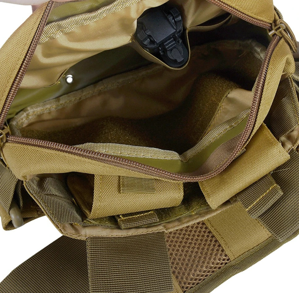 Tactical Outdoor Crossbody Bag Sports Shoulder Bag Waterproof Multifunctional Magazine Pouch Storage Bag