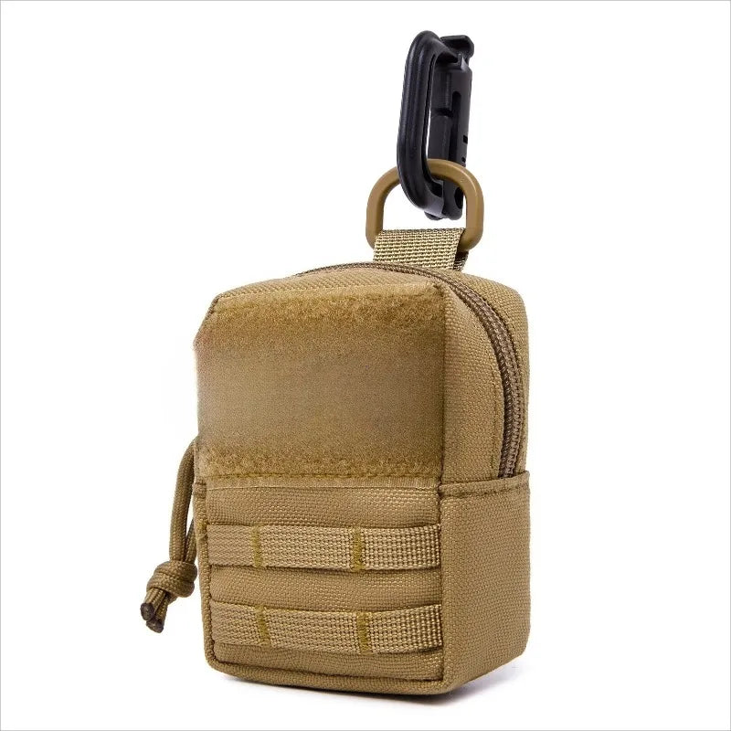 Tactical Mini MOLLE Pouch Compact Utility EDC Battery Cigarette Case Card Slot Waist Bags For Outdoor Hunting Trekking Camping