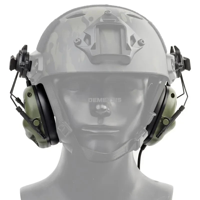 CS Tactical Gen5 Headsets Combat Airsoft Communication Headset Paintball Hunting Shooting Headphone for 19-21 Mm Helmet Rails
