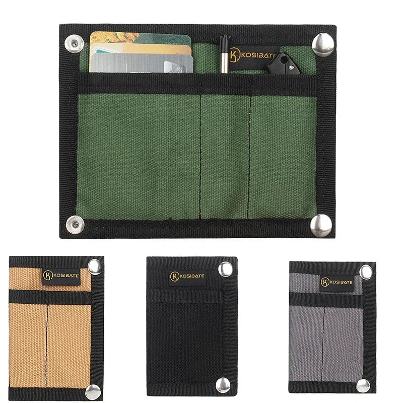 EDC Bag Nylon Organizer Pen Card Wallet Storage Portable Bag Molle Tactical Bag