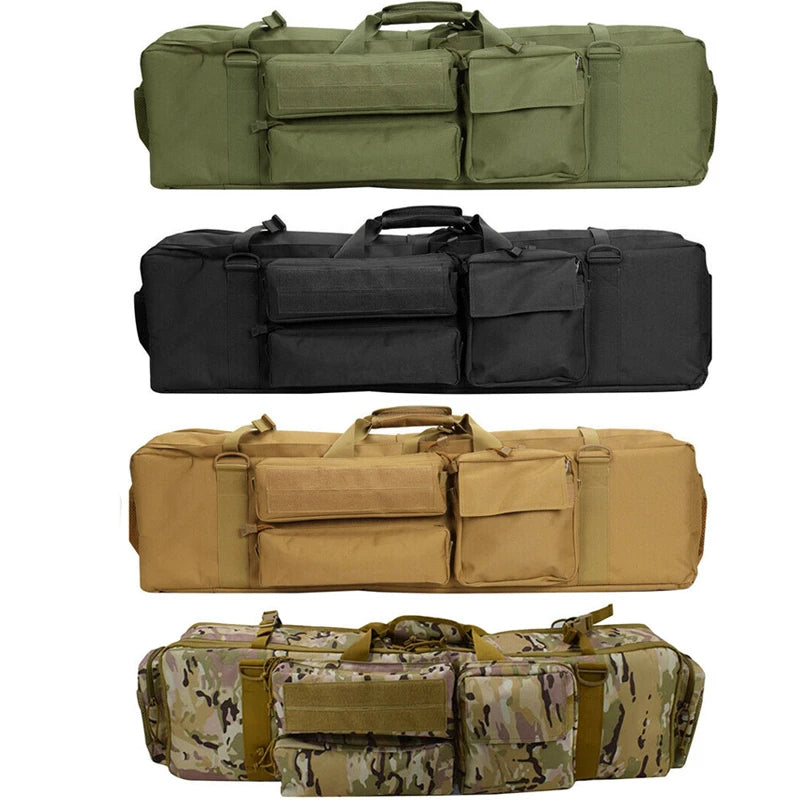 Tactical Gun Backpack Double Rifle Bags Dual Carbine Carrying Case for SAW M249 M4A1 M16 AR15