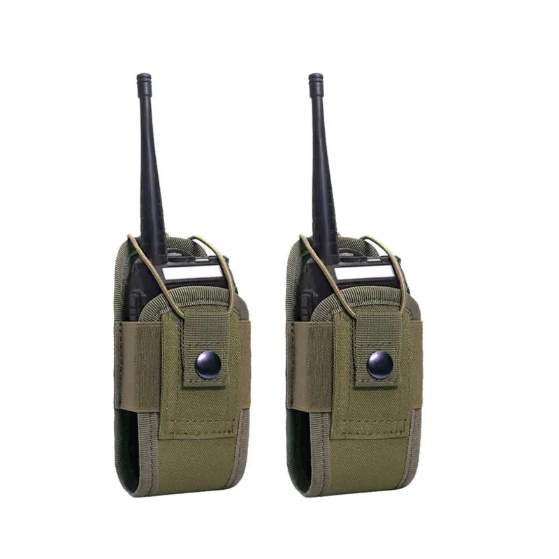 1/2/3/4pcs Nylon Talkie Pouch Tactical Radio Walkie Bag Holder Pocket Portable Interphone Holster Carry Bag Hunting Camping