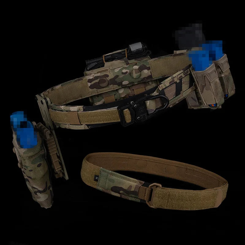 Hot Tactical Magnetic Quick Positioning Waist Belt M System Mounted with Inner and Outer Double-Layer Waist Belts