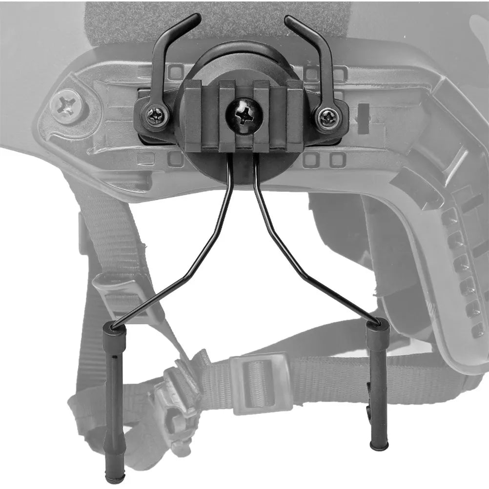Headphone Earmuff Rail Adapter Kit Fits 19-21Mm Fast Rail System Tactical Outdoor Accessory for Headset Wire