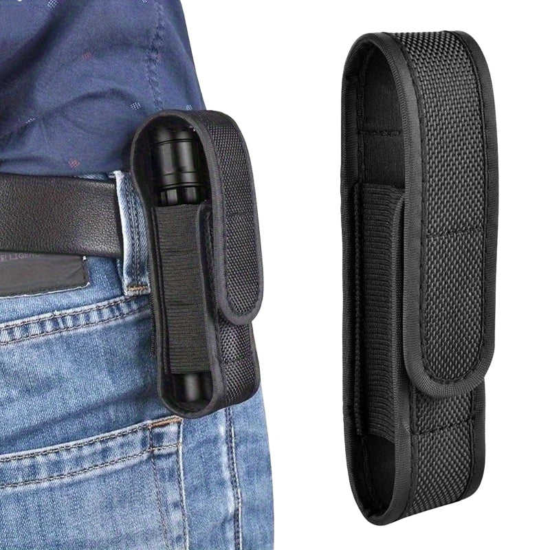 1 PC Tactical Molle Flashlight Molle Pouch LED Torch Holster Waist Bag Outdoor Camping Hunting Accessories Folding Knife Pack