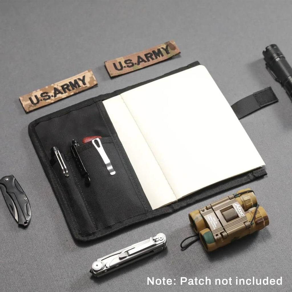 Outdoor Tactical Pocket Journal Protective Case Cover, A5 Notebook with Detachable Loose-leaf Pages