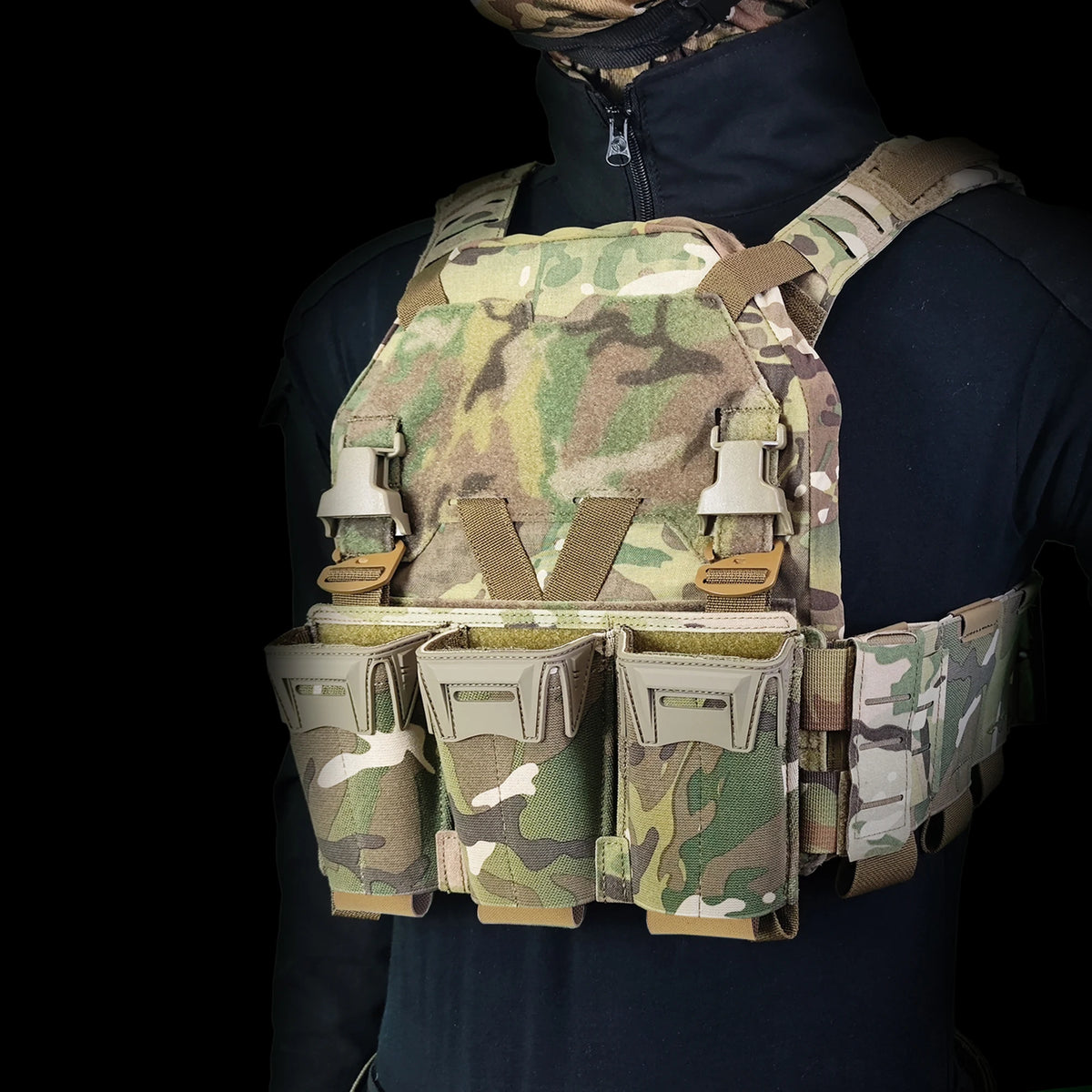 【Tactical Raiders】PaF-026 Agilite Placard Multi-Caliber Triple Mag Pouch Front Panel Mag Replace Front Panel