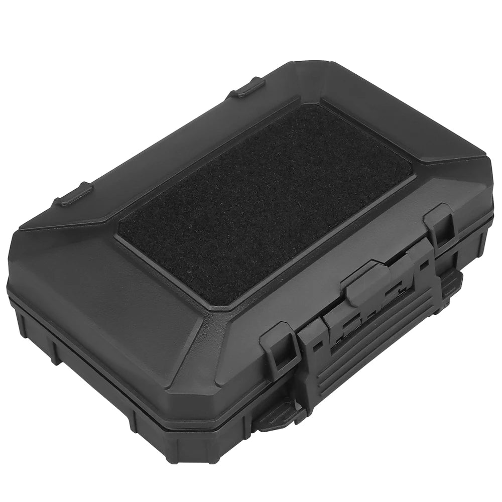 Molle Tactical Waterproof Case Battery Mobile phone Protective Airsoft Vest Gear Cases Double Sponge Shockproof Lockable Pouch