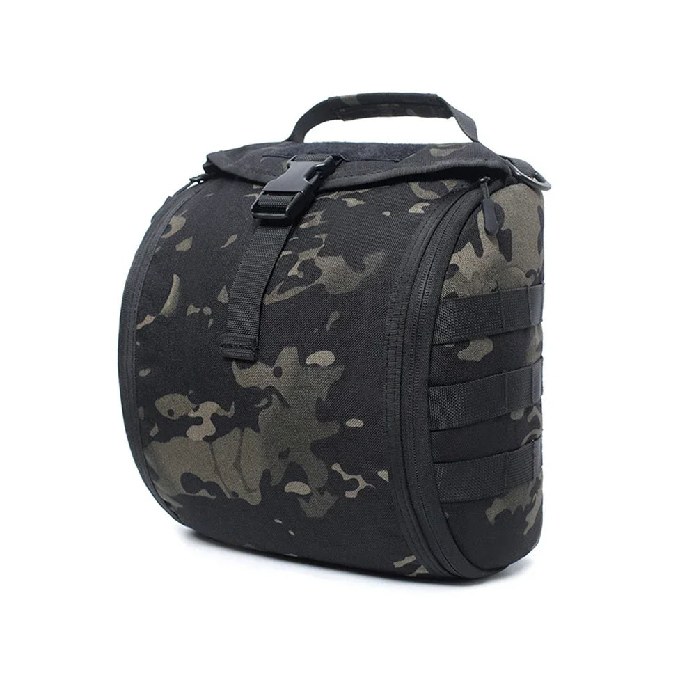 Tactical Helmet Bag MOLLE Mount Fast Helmet Storage Pouch Multi-Purpose Outdoor Hunting Airsoft Combat Training Gear