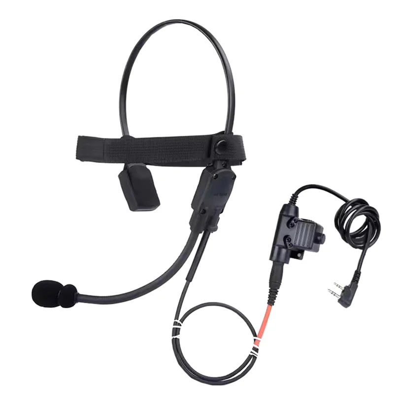 Tactical MH180 MH180-V Bone Conduction Headset Speaker Atlantic Signal Earphone Airsoft Headphone 7.0 PLUG Kenwood PTT